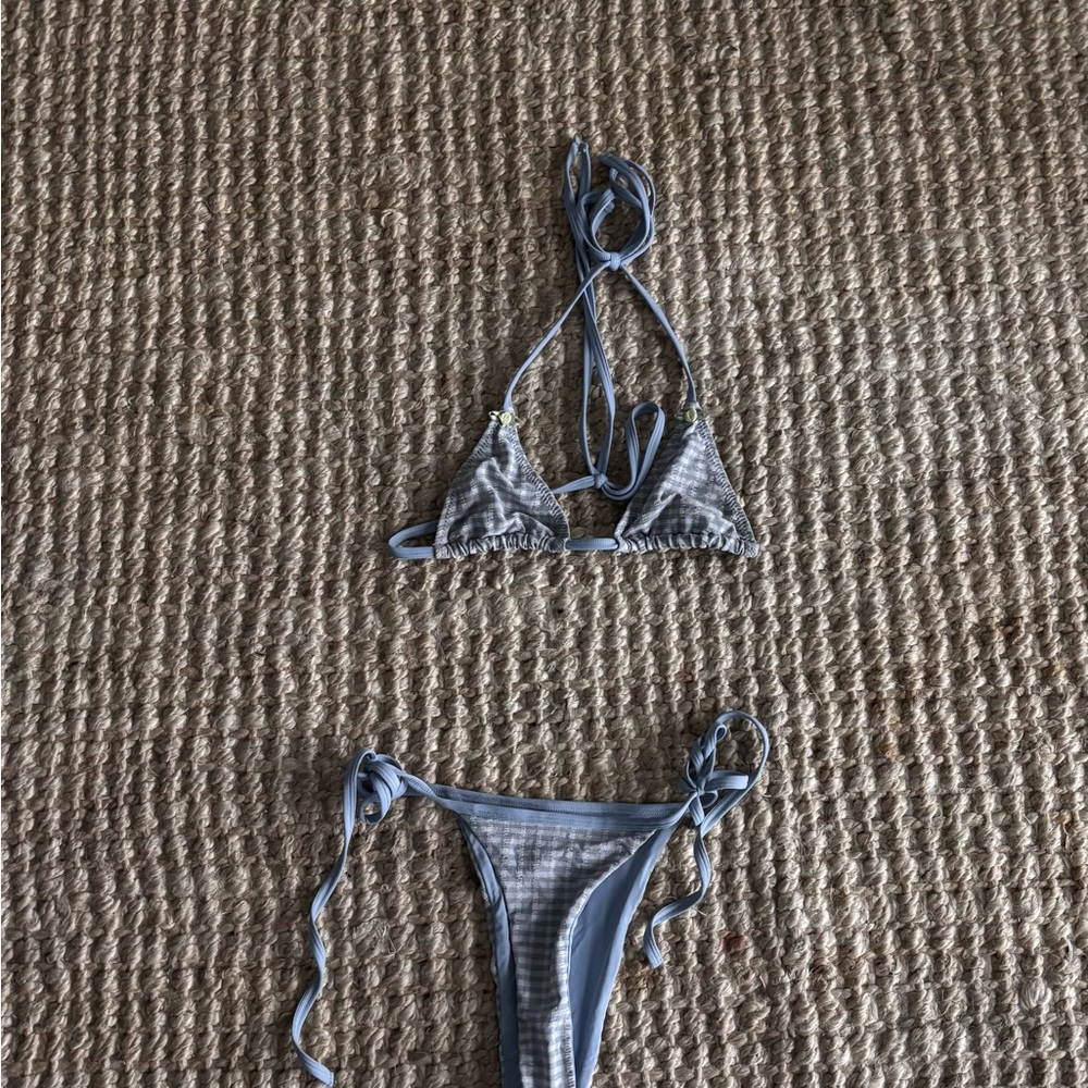 437 cute blue Bikini Set